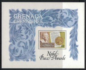 Grenada-Grenadines #256-62* NH  CV $6.50 Nobel Prize set & Souvenir sheet