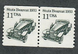 2131 Stutz Bearcat F-VF MNH transportaion coil pair