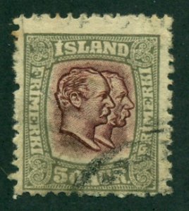 Iceland 1907 #82 U SCV(2018) = $15.00