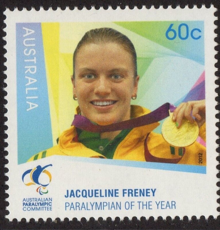 Thematic stamps AUSTRALIA 2012 PARALYMPIC GOLD J.FRENEY mint