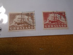 Grreenland  #  36-37  used