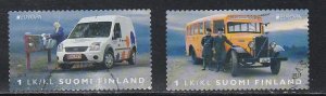 Finland # 1430a-1430b, Mail Trucks, Used, 1/2 Cat.