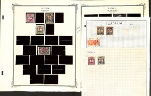 Latakia Stamp Collection on 2 Scott Specialty Pages, 1931-1933 French