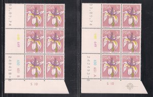 SOUTH AFRICA SC# 408   CONTROL B/6  CYLINDER#648-51 PANE A+B       FVF/MNH  1974