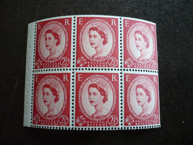 Stamps - Great Britain - Scott# 296a - Mint Never Hinged Booklet Pane