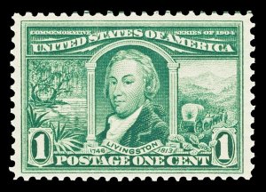 Scott 323 1904 1c Louisiana Purchase Issue Mint VF OG NH Cat $60