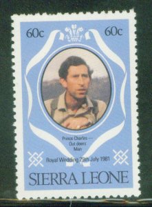 Sierra Leone Scott 512 MNH** 1981 Royal Wedding stamp