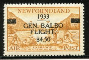 CANADA  NEWFOUNDLAND BALBOA FLIGHT  SC#C18  SG#235 MINT NEVER HINGED