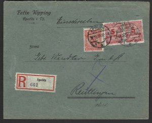 Germany - Inflation Era Registered Cover