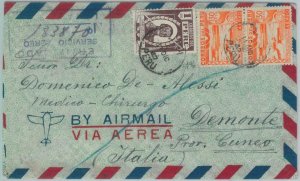 81690 - PERU - POSTAL HISTORY - Registered AIRMAIL  COVER to ITALY  1947
