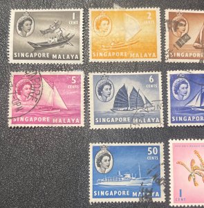 Singapore Stamps, MNH and Used, VF