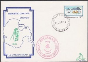 NEW ZEALAND ROSS DEPENDENCY 1987 cover Scott Base Geodetic Survey..........B3878