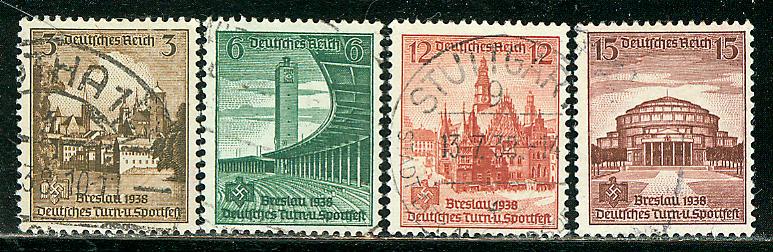 Germany Reich Scott # 486 - 489, used