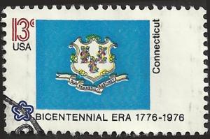 # 1637 USED STATE FLAG CONNECTICUT