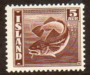 Iceland  Scott  219  Mint