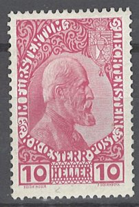 COLLECTION LOT # 2162 LIECHTENSTEIN  #1 MH 1912 CV= $85