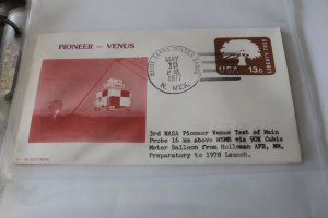 SPACE  COVER - 3 MUSCATEERS CACHET PIONEER VENUS PROBE TEST WHITE SANDS 1977