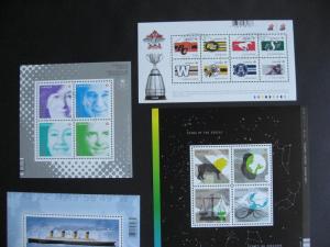 CANADA all different very modern souvenir sheets used! PLZ read description 