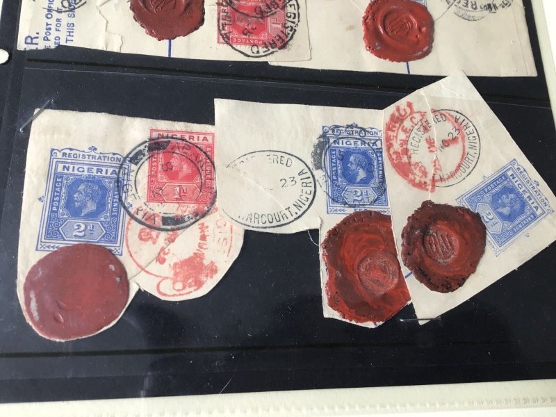 Nigeria Registered Postmarks Cancels & Wax Seals  collection Ref 54328