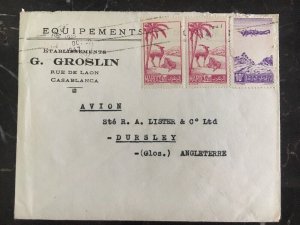 1947 Casablanca Morocco Cover G Groslin Industrial Equipment To Dursley UK