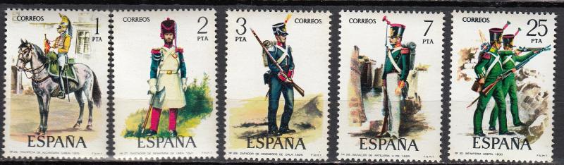 Spain - 1976 Uniform  Sc# 1989/1993 - MNH (172N)