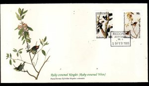 Audubon's Birds of the World #79b-Redonda-Ruby-crowned Kinglet-Ivory-billed Wood