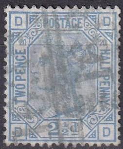 Great Britain #68 Plate 20 F-VF Used  CV $65.00 (A19493)