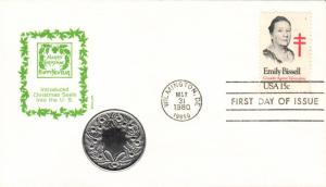 #1823 Emily Bissell Medallion FDC