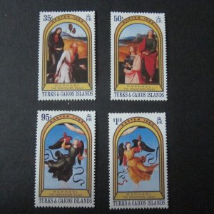 Turks & Caicos Islands 1983 Sc 559-62 Christmas Religion set MNH