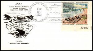 US National Parks Centennial 1972 APEX I Cover