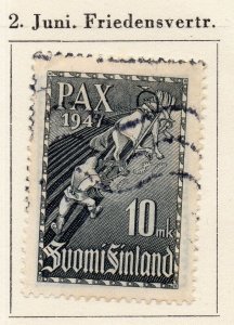 Finland 1947 Early Issue Fine Used 10mk. NW-214534