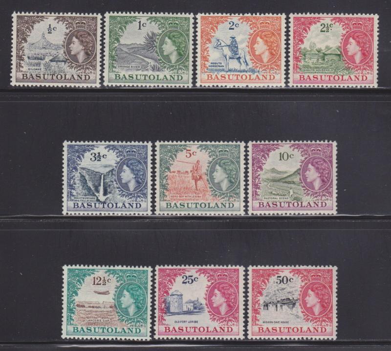 Basutoland 72-81 VF-MLH nice colors cv $ 74 ! see pic !