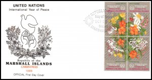 Marshall Islands 131a Flowers U/A FDC