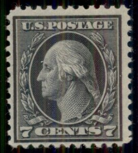 US #507, 7¢ black, og, NH, VF, Scott $55.00