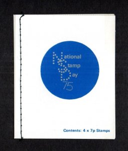 1975 NATIONAL STAMP DAY PRIVATELY PRODUCED BOOKLET (BLACK STITCHING)