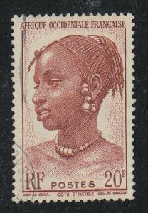 French West Africa Scott #53 Used