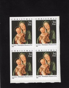3536 Christmas, MNH blk/4