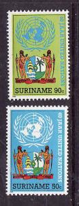 Suriname-Sc#710-11-unused NH set-UN-1985-