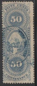 U.S. Scott #R54c Revenue Stamp - Used Set of 6 - IND