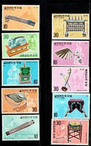 Korea 883-892 Set Mint hinged