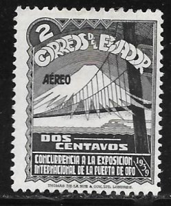 Ecuador C73: 2c 1939 Golden Gate Exposition issue, MH, F-VF