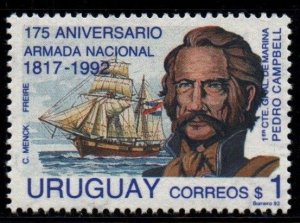 1993 Uruguay uruguayan navy ships sailing Pedro Campbell  #1468 ** MNH