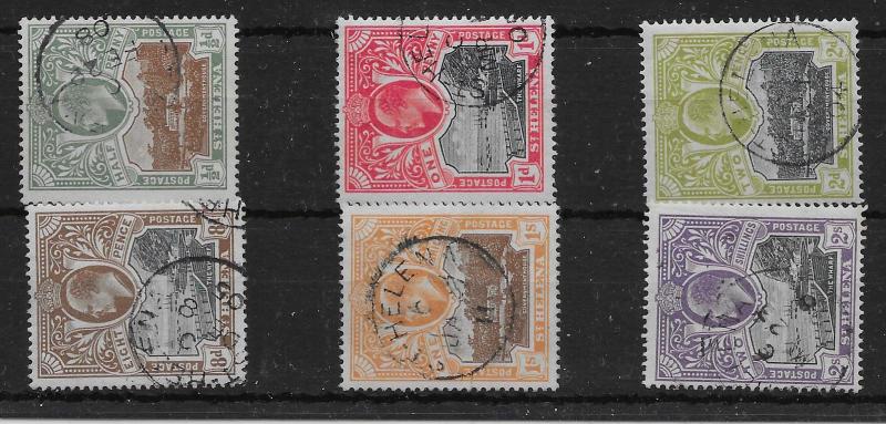 ST.HELENA SG55/60 1903 DEFINITIVE SET USED 