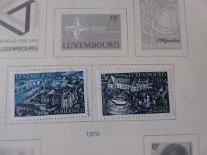 Luxemburg 1874-1966 Stamp Collection on Scott International Stamp Album pages