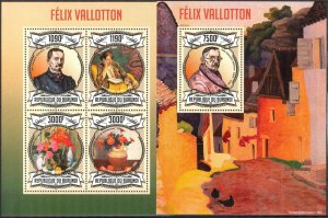 Burundi 2013 Art Paintings Felix Vallotton Sheet + S/S MNH