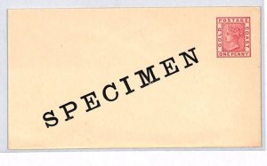 GOLD COAST QV Postal Stationery 1d *SPECIMEN* Envelope Unused PJ108