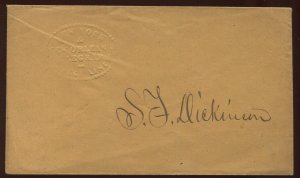 New York and New Orleans Direct Line Telegraph Embossed Cover LV6816