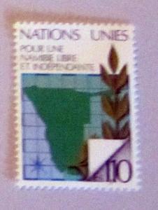 UN, Geneva - 86, MNH, Complete. Map of Nambia. SCV - $0.60