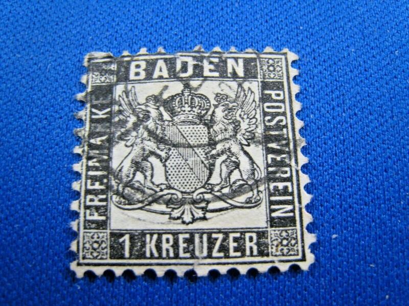 GERMANY - BADEN  - SCOTT # 19  USED   (wr)