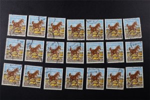 1985 Egypt Scott #1066(20)-67(21) Big Duplicate Stacks Of Both All Used